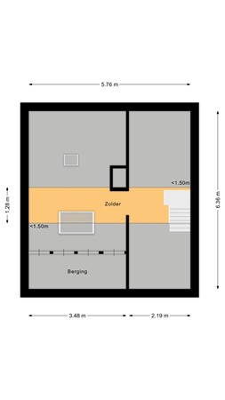 Floorplan - Dirk Bavolaan 36, 2411 TX Bodegraven